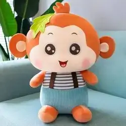 PolyPro Monkey Super Soft Toy for Kids - Peach Plush Stuffed Animal(35 cm - 1 Single Piece)
