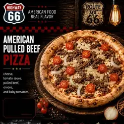 American Pulled Beef Pizza