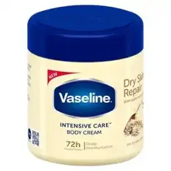 Vaseline Intensive Care Dry Skin Repair Moisturizing Body Cream 400ml//كريم فازلين للعناية المركزة بالبشرة الجافة المرطب للجسم 400 مل