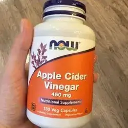 NOW Foods Apple Cider Vinegar 450 mg, 180 Capsules