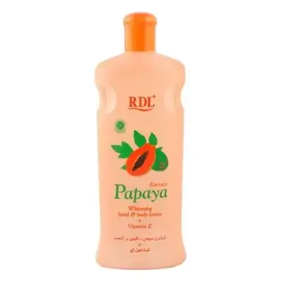 Papaya whitening lotion for body and hands with vitamin E / 600ml
