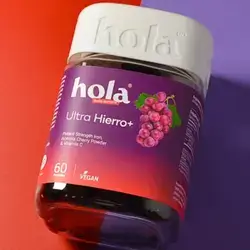 hola Ultra Hierro+ Grape flavor 60 pectin gummies