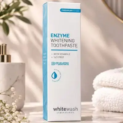 ENZYME WHITHG TOOTH PASTE +WITH ALOE VERA +SLS FREE 75ml (WIHTWASH)