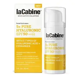 LaCabine 5X pure hyaluronic SPF 50 fluid facial cream