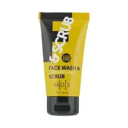 Mades Face Wash & Charcoal Scrub For Men 75ml