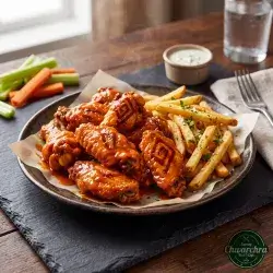 Buffalo Wings with Fries
