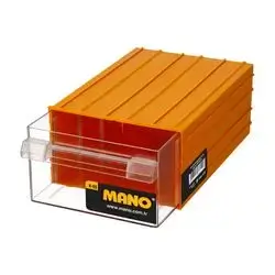 Plastic Box With Drawers Yellow