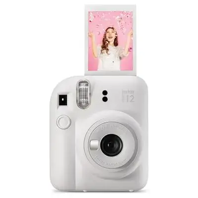 Fujifilm Instax Mini 12 Instant Film Camera, Clay White