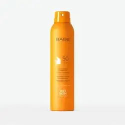 babe transparent sunscreen wet skin