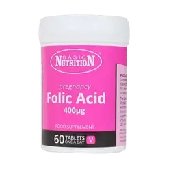 Pregnancy Folic Acid 400mcg 60 Tablets _ BASIC NUTRITION