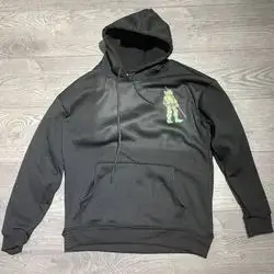 JERSEY HOODIE Over Size Teenage Mutant Ninja Turtles Black ( Large)