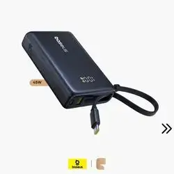 Baseus PicoGo Digital Display Power Bank 10000mAh 45W Fast Charging & Compact Build