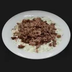 Yogurt and Cucumber with Kebab