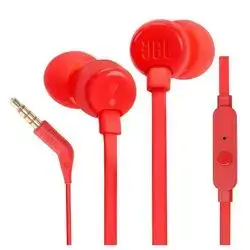 JBL Tune 110 Earphones Red