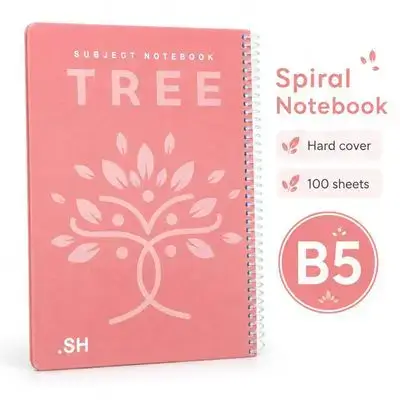 Hardcover Spiral Notebook – B5 | 100 Sheets