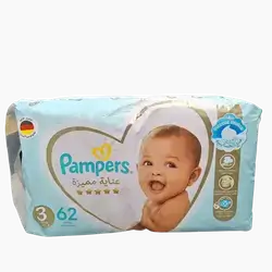 Pampers Diapers No. 3, 62 Count