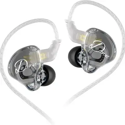 KZ Dawn IEM Headphone Silver-plated Cable (No Mic)