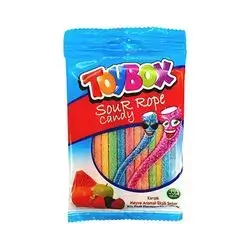 Toybox Sour Rope Jelly Mix Fruits 70 Gm