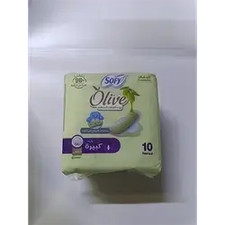 Sofy Sanitary Pads With Wings Olive Oil Large