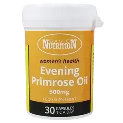 Evening Primrose Oil 500mg 30Cap _ Basic Nutrition