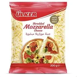 Ulker Shredded Mozzarella Cheese 200 Gm