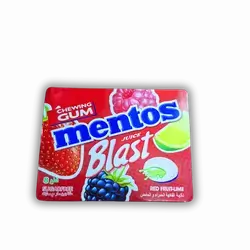 Mentos Gum, Mixed Flavors, 1.43g