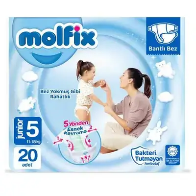 Molfix Size 5 (11-18 kg) 20 Packs