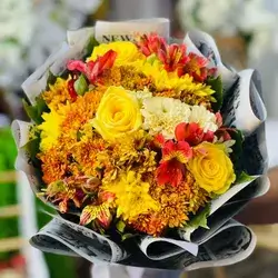 Bridal Bouquet With Natural Flowers