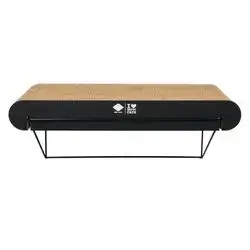 David L - cardboard wall shelf brown/black 60cm