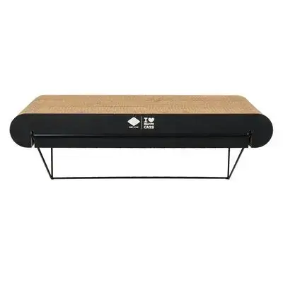 David L - cardboard wall shelf brown/black 60cm