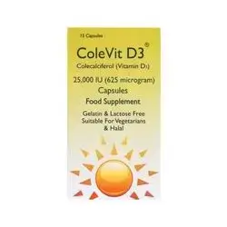 Colevit D3 25000IU 15 Capsules (Sterling Pharma.)