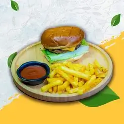 Cheese Burger With Fries