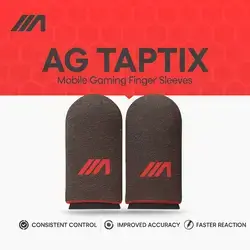 AG Taptix Mobile Gaming Finger Sleeves – Red (2-Pack)