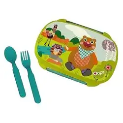 Oops- Cool Lunch Kit 12M+, Green 4Pcs