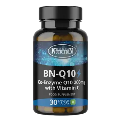 BN-Q10 Co-Enzyme Q10 200mg With Vitamin C 30 Capsules _ BASIC NUTRITION