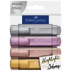 Faber Castell highlighter set glitter 4pcs