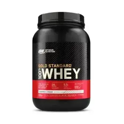 Optimum Nutrition Gold Standard 100% Whey Protein Powder - Cookies & Cream - 837g