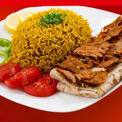Rice And Meat Shawarma