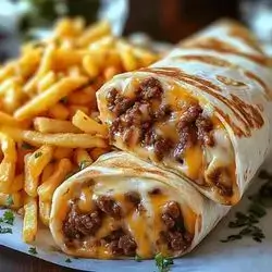 Meat saj with cheese