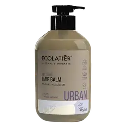 URBAN Restoring Hair Balm for Damaged Hair Argan & White Jasmine 400ml _ ECOLATIER