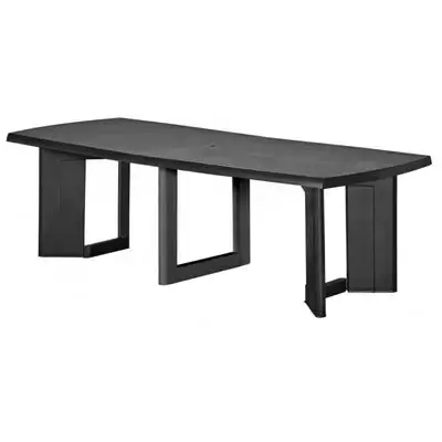 New York Plastic Table Anthracite 260*105*75 Cm