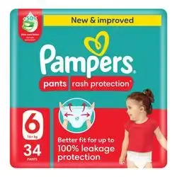 Pampers Diaper Short 6-34