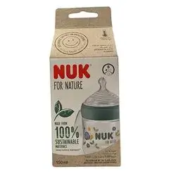 NUK For Nature size S with 3 tiny openings (for slow drinking flow) (Made From 100% Sustainable Material) 150ml