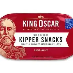 King Oscar Kipper Snacks, 3.54 Ounce Cans (Pack of 1), Lightly Smoked Herring Fillets, Wild Caught Canned Herring