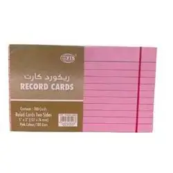 Record Card-5x3 size -100 cards-180gsm