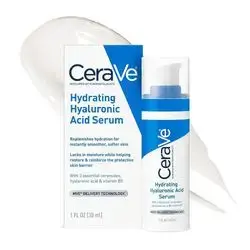 مصل حمض الهيالورونيك للوجه Cerave Hyaluronic Acid Serum for Face with Vitamin B5 and Ceramides | Hydrating Face Serum for Dry Skin | Fragrance Free 