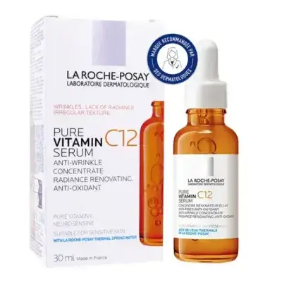 LA ROCHE-POSAY Pure Vitamin C12 serum - 30ml | لاروش بوزيه سيروم فيتامين سي 12% - 30 مل
