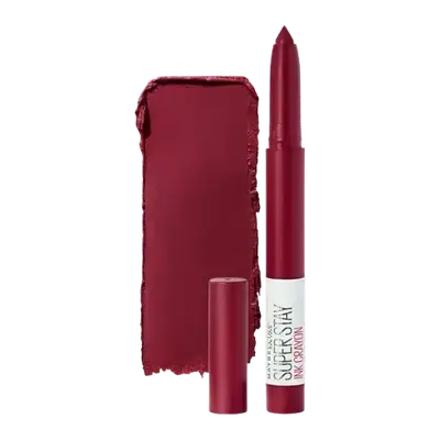 Super Stay Ink Crayon Lipstick Matte Longwear 55 MAKE IT HAPPEN 1.2g _ MAYBELLINE NEW YORK