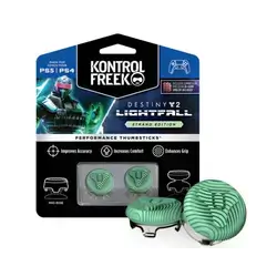 KontrolFreek Destiny 2: Lightfall Performance Thumbsticks, Strand Edition, for PS5 and PS4 controllers.