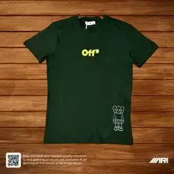 OFF-WHITE T-SHIRT OFF GREEN SMALL